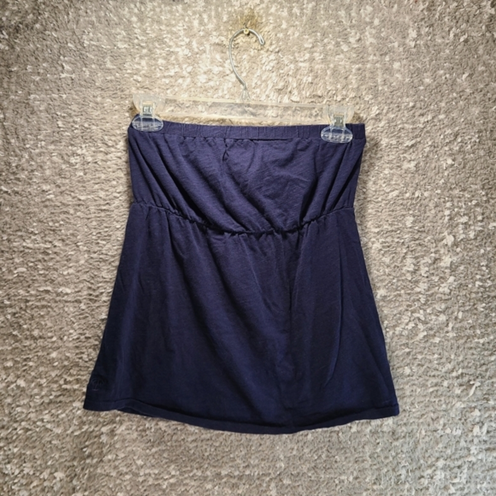 Lilly Pulitzer Val Tube Top Navy Blue Swirl Size Small Cotton‎